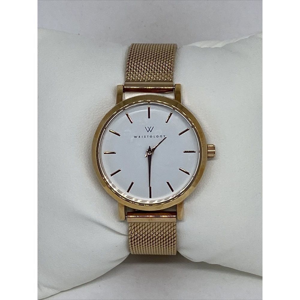 Wristology Charlotte Women's Rose Gold Metal Analog White Dial Wrist Watch RQ647